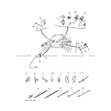 PARTIE ELECTRIQUE 3 pour Yamaha 1000 2020 YXZ YXZ1000R B5J7 ROMANTIQUE ROUGE