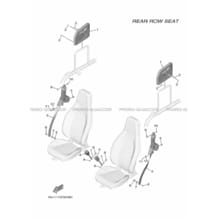 SEAT 4 pour Yamaha 1000 2021 WOLVERINE RMAX 4 EPS B4J5 BLUISH GRAY SOLID 5