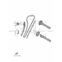 ARBRE A CAMES     CHAINE DE DISTRIBUTION pour Yamaha 1000 2021 WOLVERINE RMAX 4 EPS SE XT-R B4J2 MAT DARKGRAYISH LEAFGREEN ME 3