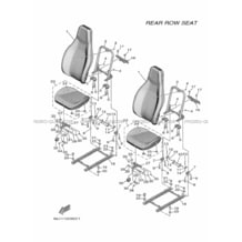 SEAT 3 pour Yamaha 1000 2021 WOLVERINE RMAX 4 EPS SE XT-R B4J2 MAT DARKGRAYISH LEAFGREEN ME 3