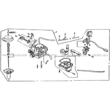 CARBURATEUR pour Hytrack Toutes les cylindrées Toutes les années HY100SX