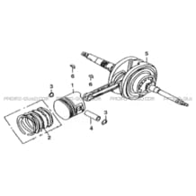 EMBIELLAGE   PISTON pour Hytrack Toutes les cylindrées Toutes les années HY100SX