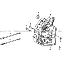 CARTER MOTEUR DROIT pour Hytrack Toutes les cylindrées Toutes les années HY100SX