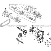 TRANSMISSION   VARIATEUR pour Hytrack Toutes les cylindrées Toutes les années HY100SX