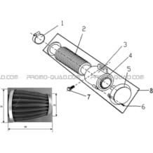 FILTRE A AIR pour Hytrack Toutes les cylindrées Toutes les années HY100SX