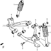 SUSPENSION AVANT pour Hytrack Toutes les cylindrées Toutes les années HY100SX