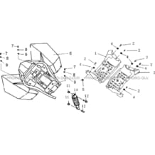 CARROSSERIE ARRIERE pour Hytrack Toutes les cylindrées Toutes les années HY100SX