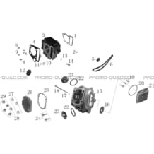 ENSEMBLE CYLINDRE   CULASSE pour Hytrack Toutes les cylindrées Toutes les années HY110ST