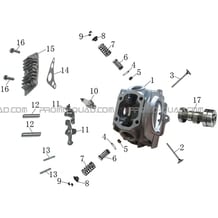 SOUPAPES   ARBRE A CAMES pour Hytrack All cylindrical All Years HY110ST