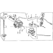 CARBURATEUR pour Hytrack Toutes les cylindrées Toutes les années HY125SX