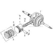 EMBIELLAGE   PISTON pour Hytrack Toutes les cylindrées Toutes les années HY125SX