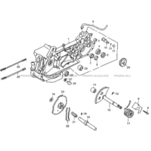 CARTER MOTEUR GAUCHE pour Hytrack Toutes les cylindrées Toutes les années HY125SX