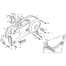 CACHE CARTER MOTEUR GAUCHE pour Hytrack All cylindrical All Years HY125SX