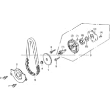 POMPE A HUILE pour Hytrack Toutes les cylindrées Toutes les années HY125SX