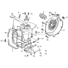 CACHE VENTILATEUR   COLLECTEUR D'AIR pour Hytrack Toutes les cylindrées Toutes les années HY125SX