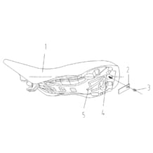 SELLE pour Hytrack Toutes les cylindrées Toutes les années HY125SX