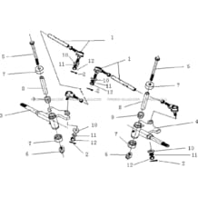 DIRECTION AVANT pour Hytrack Toutes les cylindrées Toutes les années HY125SX