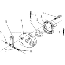 FREIN AVANT pour Hytrack Toutes les cylindrées Toutes les années HY125SX