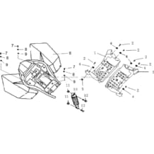 CARROSSERIE ARRIERE pour Hytrack All cylindrical All Years HY125SX