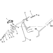 GUIDON MODELE 2005 ET AVANT pour Hytrack Toutes les cylindrées Toutes les années HY150 - 150S - 150SX