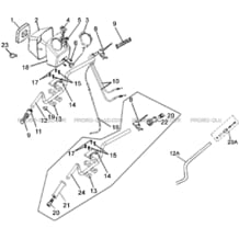 GUIDON MODELE A PARTIR DE 2006 pour Hytrack Toutes les cylindrées Toutes les années HY150 - 150S - 150SX