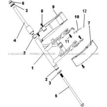 ENSEMBLE BRAS OSCILLANT pour Hytrack Toutes les cylindrées Toutes les années HY150 - 150S - 150SX