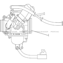 CARBURATEUR MODELE A PARTIR DE 2020 pour Hytrack Toutes les cylindrées Toutes les années HY150 - 150S - 150SX
