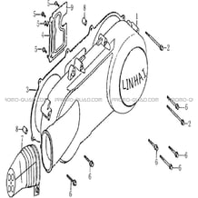 CACHE CARTER MOTEUR GAUCHE MODELE A PARTIR DE 2020 pour Hytrack Toutes les cylindrées Toutes les années HY150 - 150S - 150SX