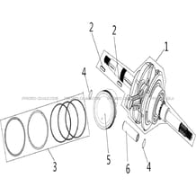 EMBIELLAGE AVEC PISTON MODELE A PARTIR DE 2020 pour Hytrack Toutes les cylindrées Toutes les années HY150 - 150S - 150SX