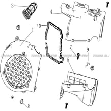 ENSEMBLE CACHE VENTILATEUR MODELE A PARTIR DE 2020 pour Hytrack Toutes les cylindrées Toutes les années HY150 - 150S - 150SX