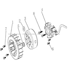 ALTERNATEUR   VENTILATEUR MODELE A PARTIR DE 2020 pour Hytrack Toutes les cylindrées Toutes les années HY150 - 150S - 150SX