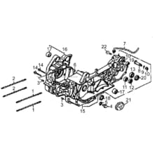 ENSEMBLE CARTER MOTEUR MODELE 2019 ET AVANT pour Hytrack Toutes les cylindrées Toutes les années HY150 - 150S - 150SX