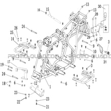 CHASSIS pour Hytrack Toutes les cylindrées Toutes les années HY170ST