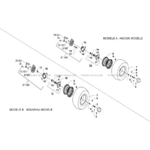 ROUES AVANT pour Hytrack Toutes les cylindrées Toutes les années HY170ST