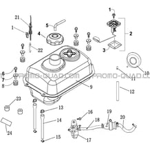 RESERVOIR CARBURANT pour Hytrack Toutes les cylindrées Toutes les années HY170ST