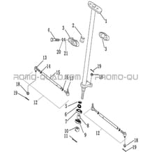 COLONNE DE DIRECTION pour Hytrack Toutes les cylindrées Toutes les années HY170ST