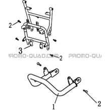 SUPPORT & PARE-CHOCS AVANT pour Hytrack All cylindrical All Years HY170ST