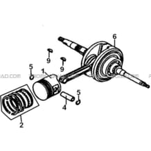 EMBIELLAGE   PISTON pour Hytrack Toutes les cylindrées Toutes les années HY170ST