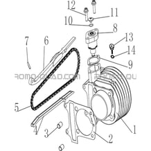 CYLINDRE pour Hytrack Toutes les cylindrées Toutes les années HY170ST