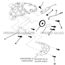 MECANISME MARCHE ARRIERE pour Hytrack Toutes les cylindrées Toutes les années HY170ST