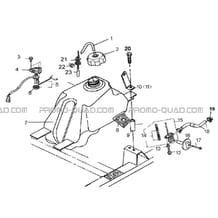 RESERVOIR CARBURANT pour Hytrack Toutes les cylindrées Toutes les années HY210