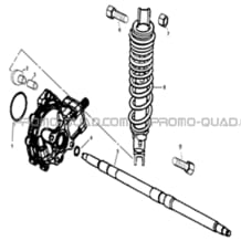 AMORTISSEUR ARRIERE pour Hytrack Toutes les cylindrées Toutes les années HY210