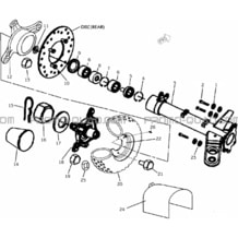 TRAIN ARRIERE pour Hytrack Toutes les cylindrées Toutes les années HY210