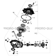 PONT ARRIERE pour Hytrack All cylindrical All Years HY210