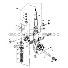 AMORTISSEUR AVANT pour Hytrack All cylindrical All Years HY210