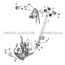 COLONNE DE DIRECTION pour Hytrack Toutes les cylindrées Toutes les années HY210