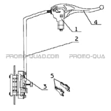 SYSTEME DE FREINAGE DU FREIN DE PARC A CABLE pour Hytrack All cylindrical All Years HY210