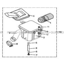 FILTRE A AIR pour Hytrack Toutes les cylindrées Toutes les années HY210