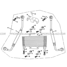 CIRCUIT DE REFROIDISSEMENT pour Hytrack All cylindrical All Years HY210