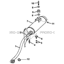 ECHAPPEMENT pour Hytrack All cylindrical All Years HY210